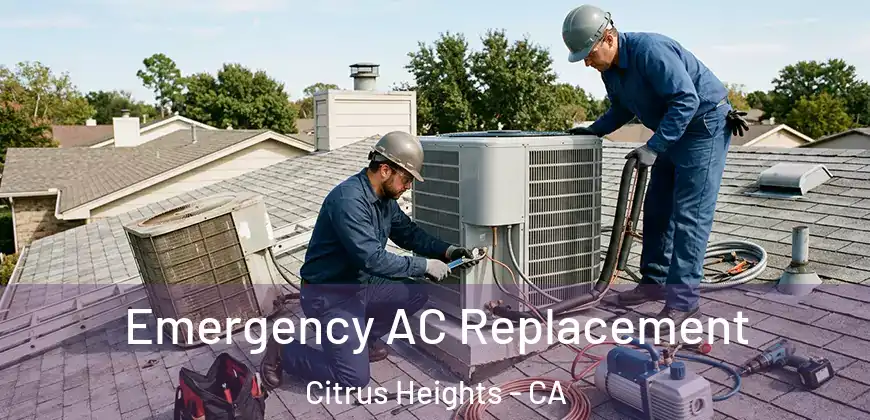 Emergency AC Replacement Citrus Heights - CA